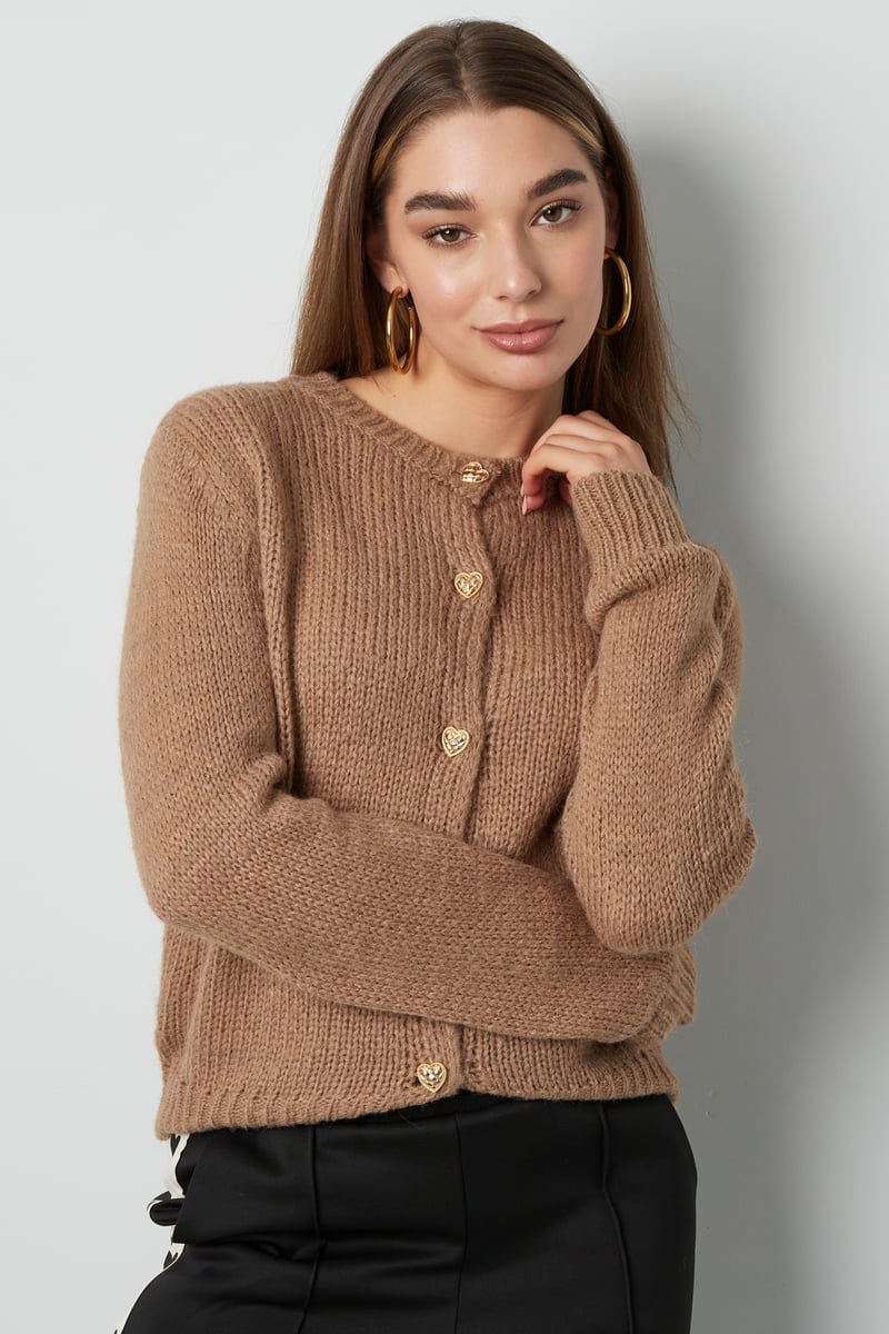 Knitted Love Cardigan - grey