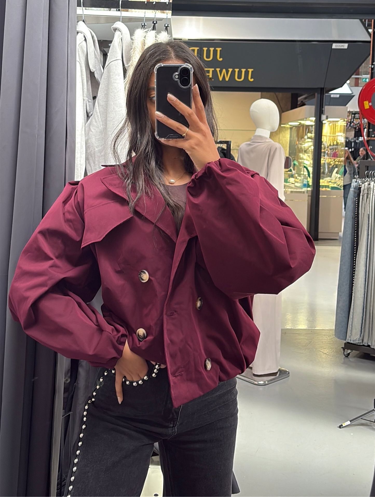 Aura jacket - cropped trench vibes