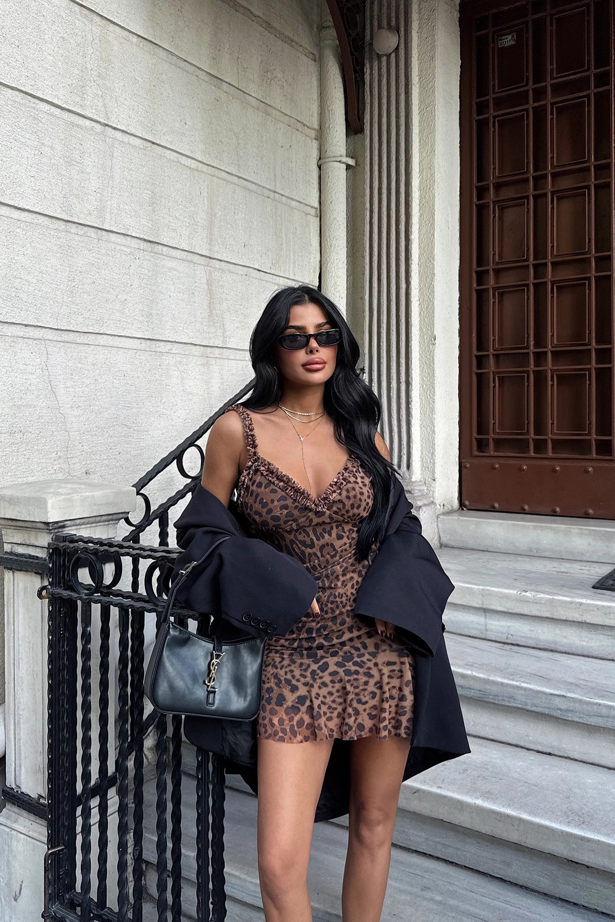 Leopard mini Tulle dress