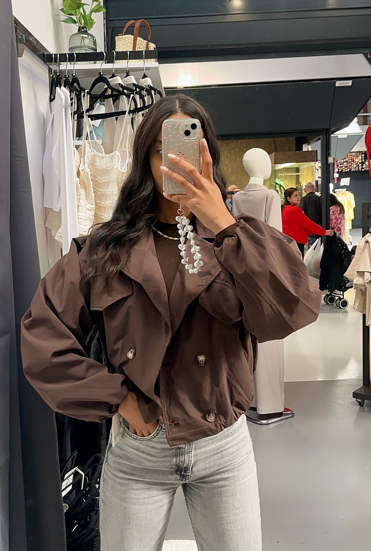 Aura jacket - cropped trench vibes