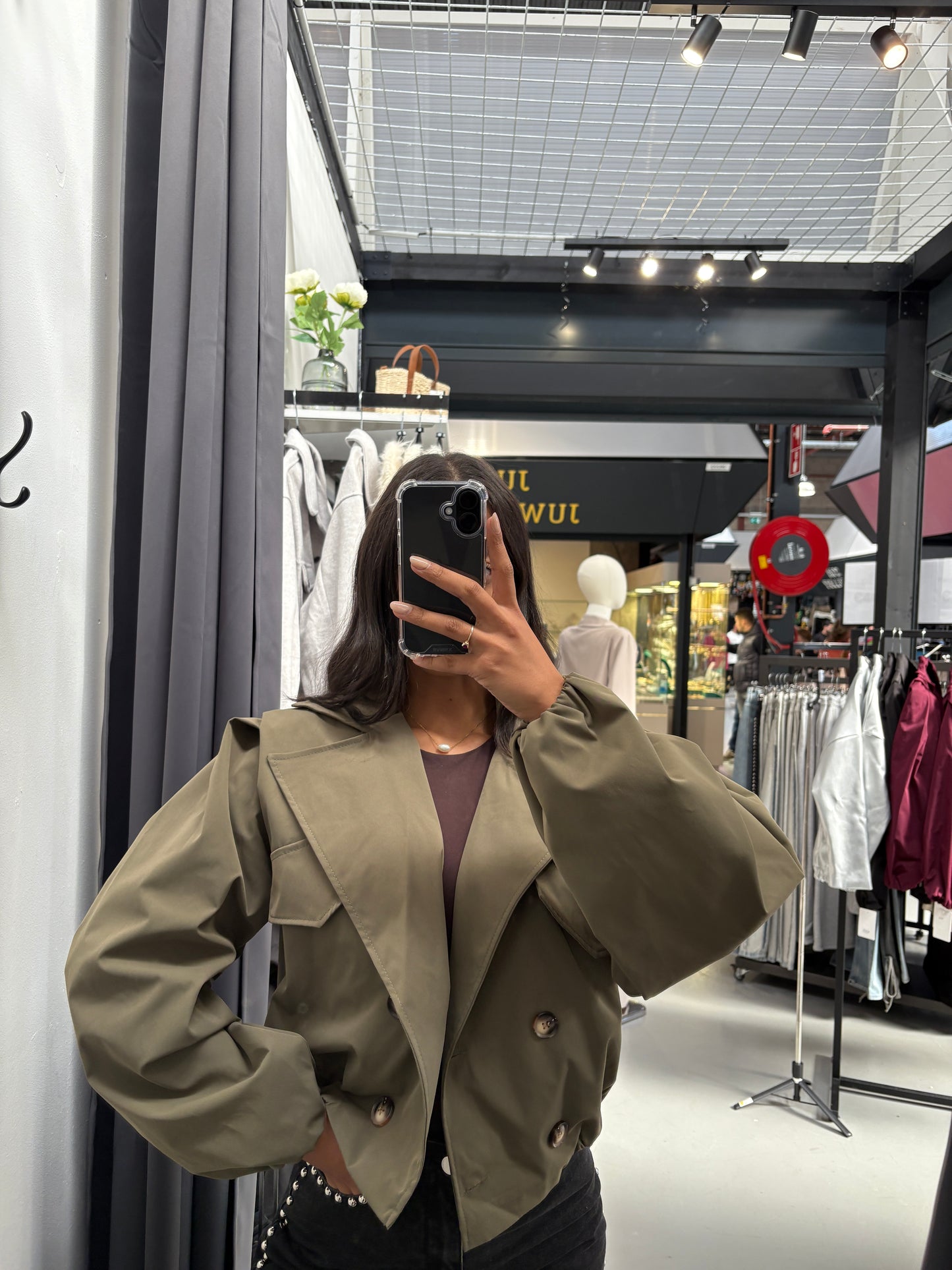 Aura jacket - cropped trench vibes