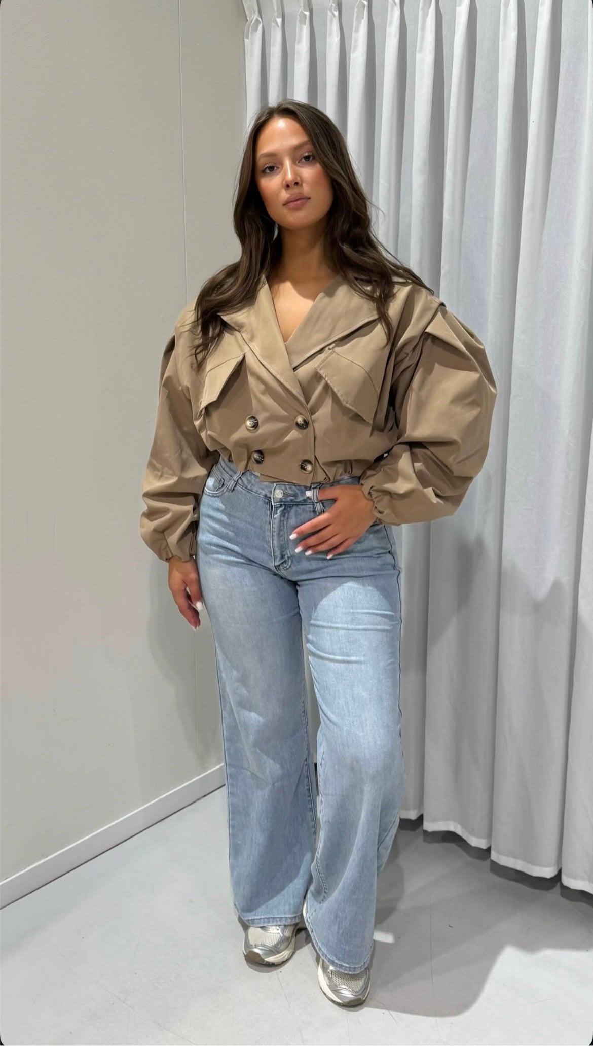 Aura jacket - cropped trench vibes