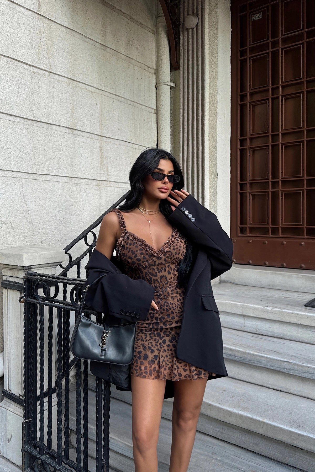 Leopard mini Tulle dress