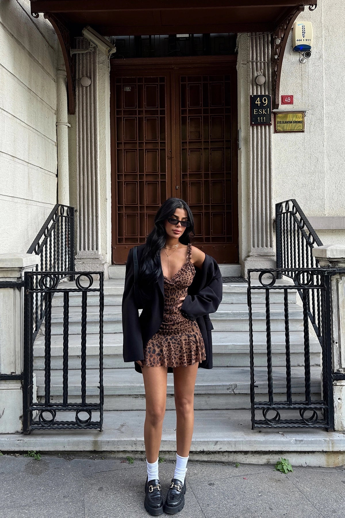 Leopard mini Tulle dress