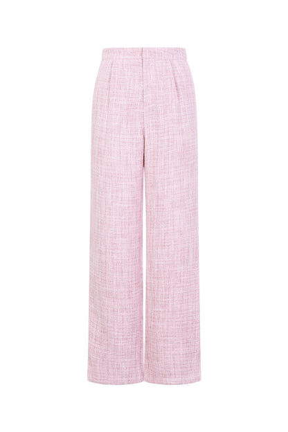 Polyestervezel (polyester) Rechte broek Geruit Elegante herfst/winterkleding