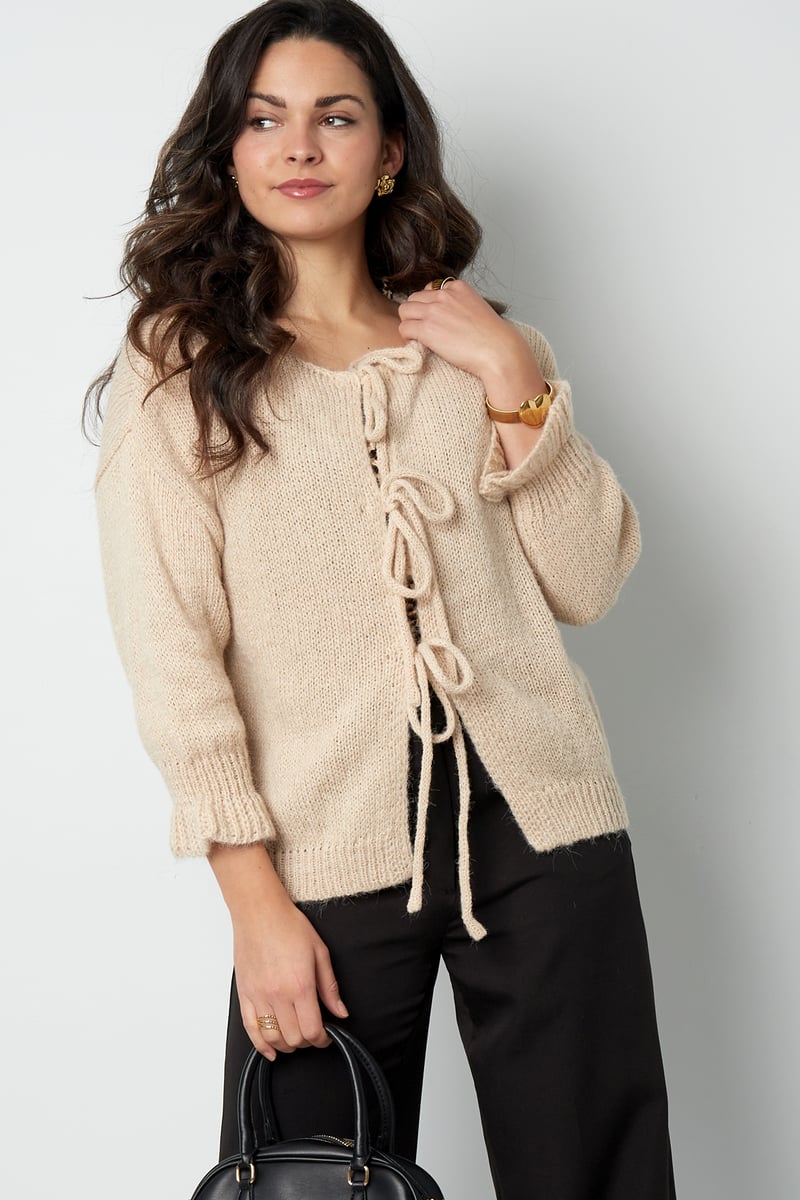 Tied up vest - Grijs