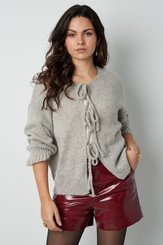 Tied up vest - Grijs