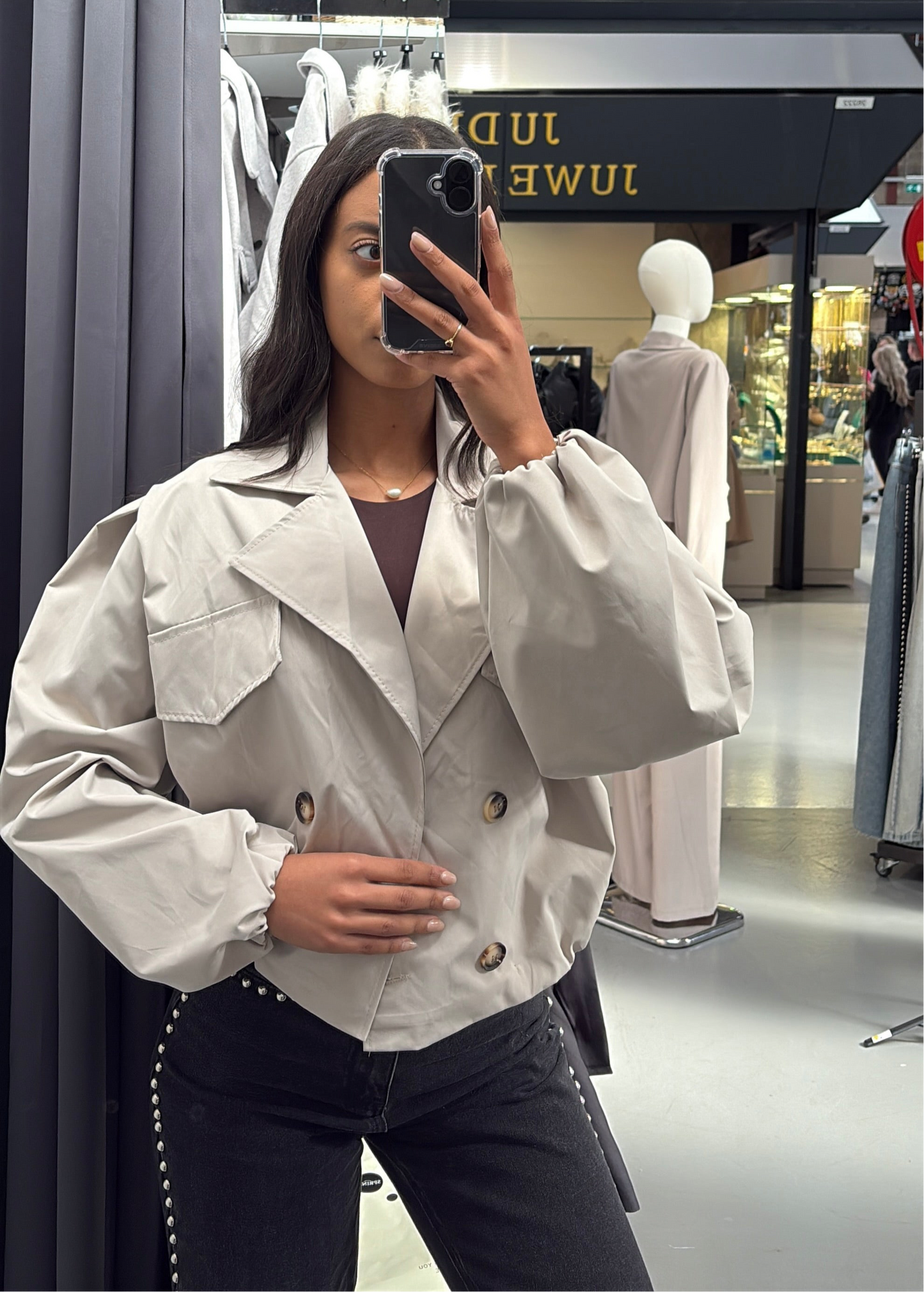 Aura jacket - cropped trench vibes