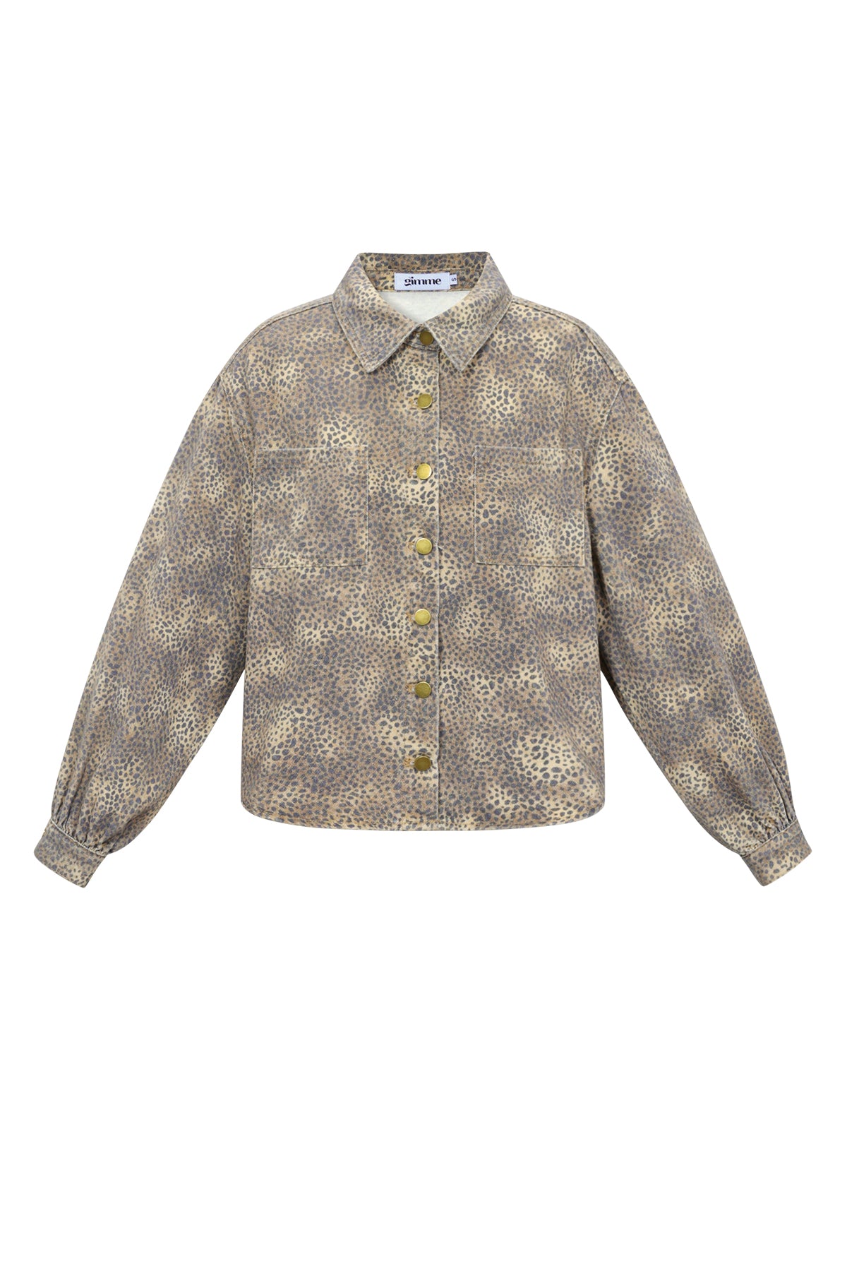 Geweven Katoen Vrouwen Jeansjack Casual Kleurcontrast