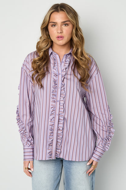 Blouse met ruches