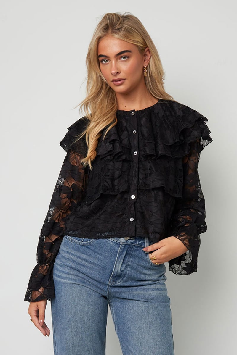 Gelaagde blouse met kant