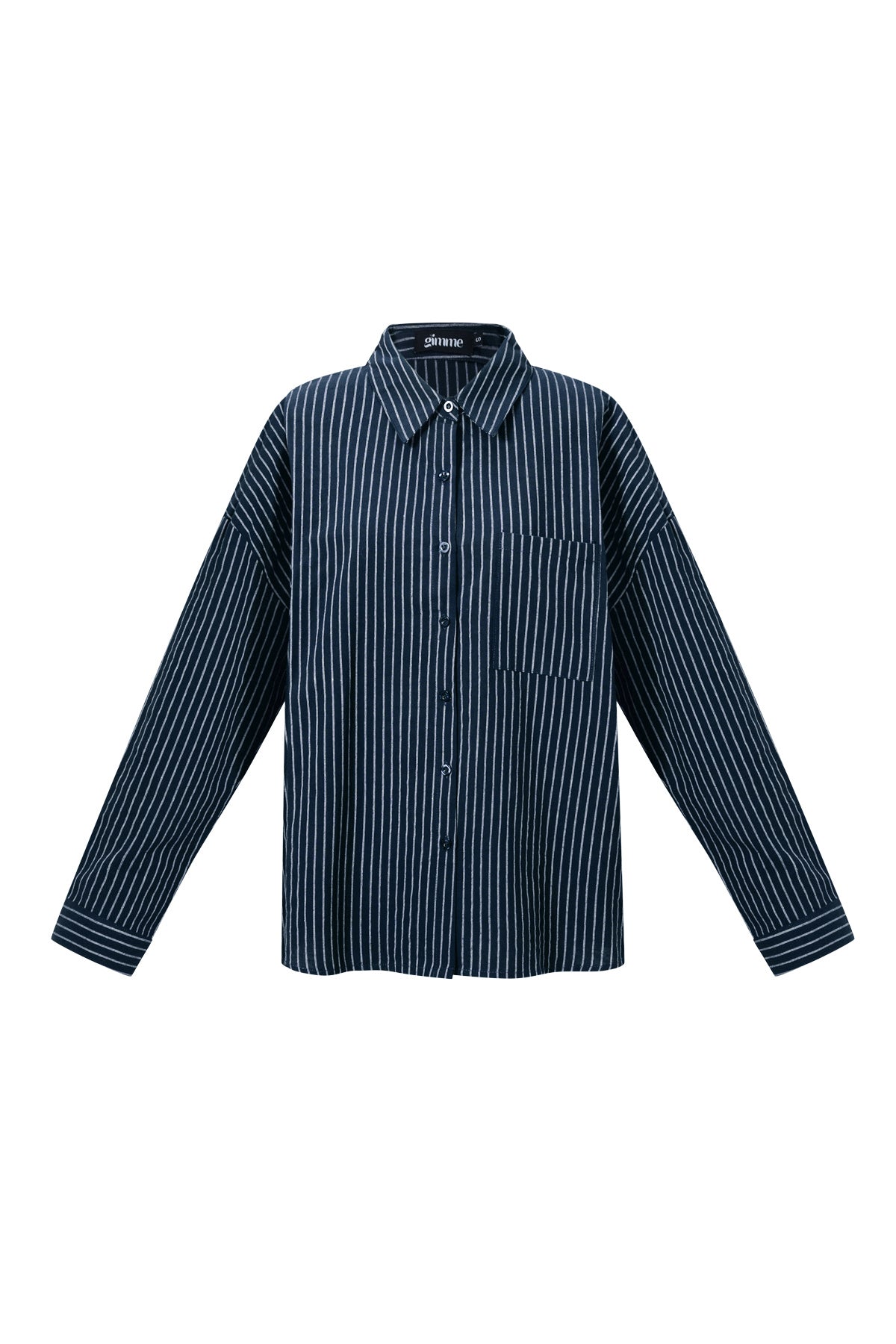 Geweven Katoen Vrouwen Overhemd Casual Letters