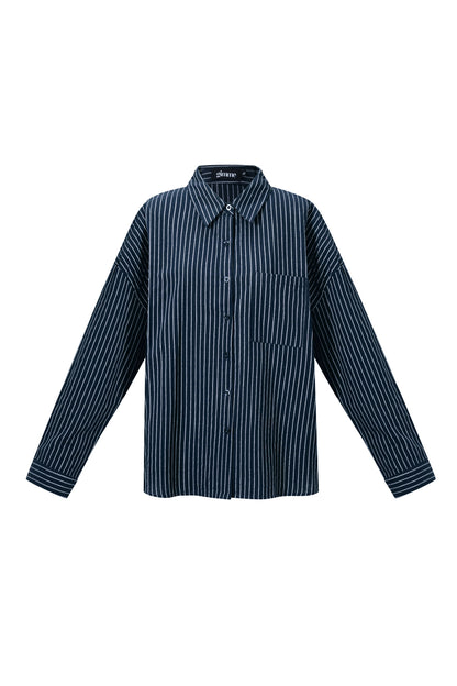 Geweven Katoen Vrouwen Overhemd Casual Letters