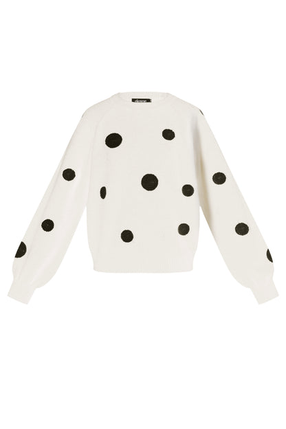 Gebreide Polyestervezel Vrouwen Truien Casual Polkadots