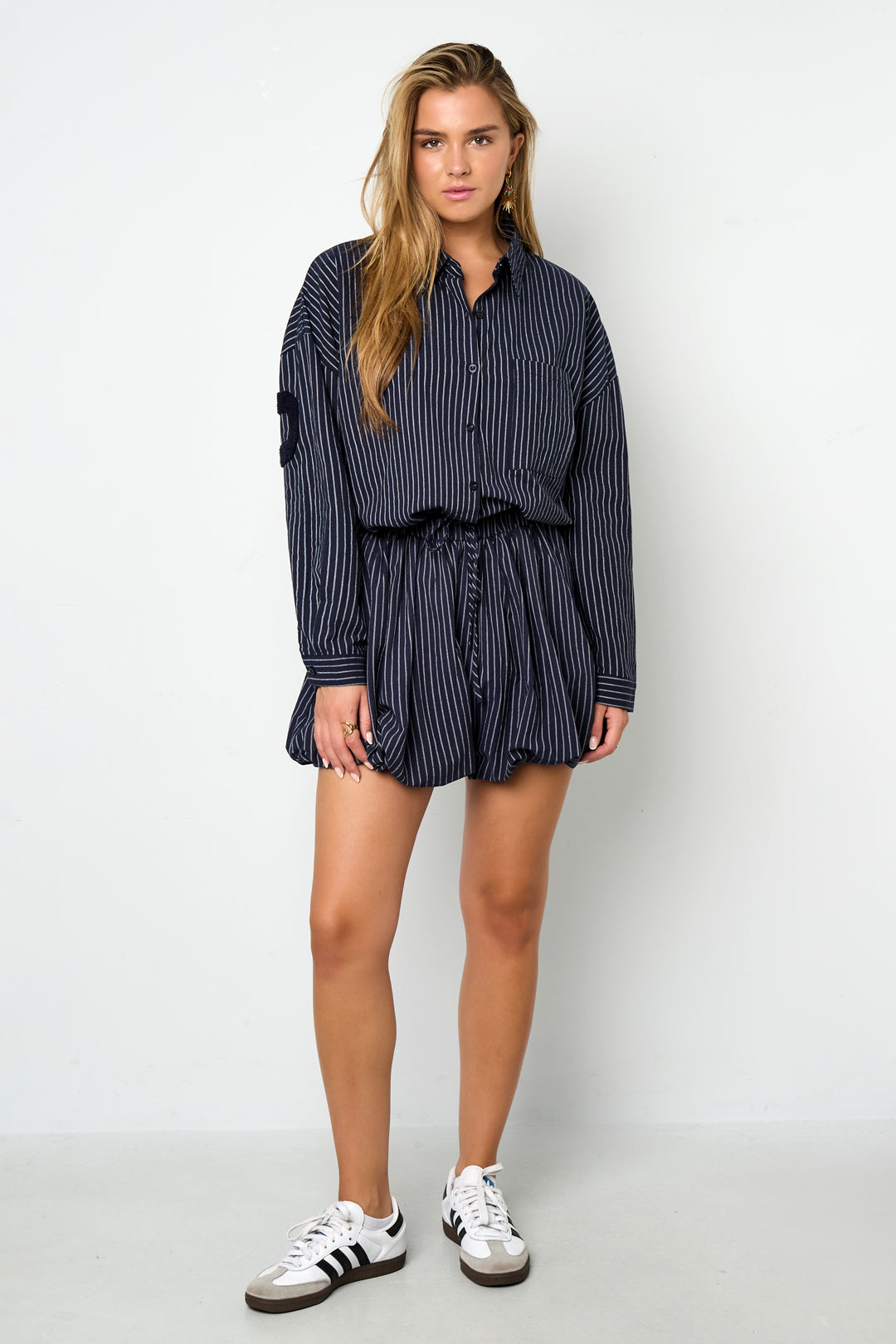 Geweven Katoen Vrouwen Overhemd Casual Letters