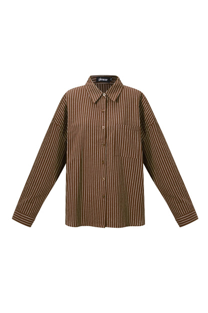 Geweven Katoen Vrouwen Overhemd Casual Letters