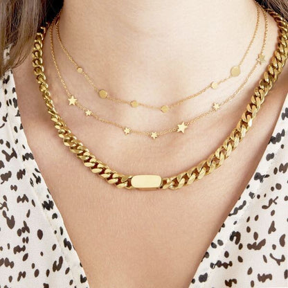 gold plate necklace