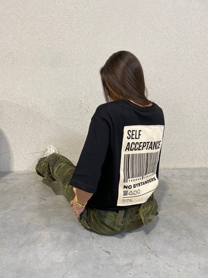 SELF ACCEPTENCE TEE - Black