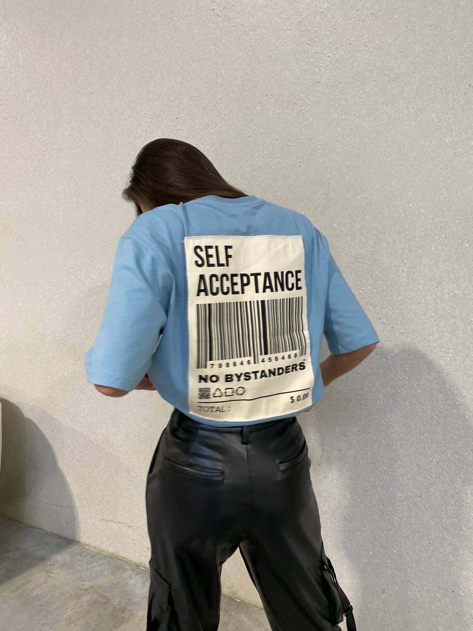 SELF ACCEPTENCE TEE - Blue